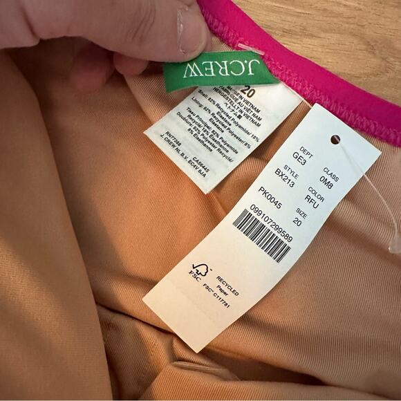 NEW J.Crew Sleek ruched one-shoulder one-piece swimsuit Size 20 - Picture 11 of 12